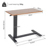 Heavy-Duty Rolling Cart Overbed Bedside Table Laptop Desk Medical Home Bed Tray
