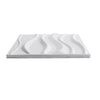 Matt White 3D Tile Wave Style Ceiling Panel Wall Panels Cladding Board Wallpaper