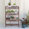 Industrial Vintage Folding Pot Plant Stand Display Flower Rack Extend 3 Tiered