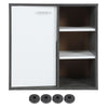Under Sink Bathroom Cabinet Cupboard Organizer Unit With Door Storage Shelves