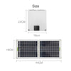 60W Dual USB Flexible Solar Panel kit 12V/24V battery Charger 10A Controller UK