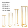 Metal Flower Rack Wedding Party Art Geometric Column Vases Stand Top Props Decor
