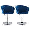 1pc Barstool Velvet Cushioned Bar Stool Metal Base Salon Pub Chair Adjustable