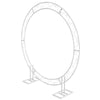 Jumbo White Circle Metal Wreath Backdrop Stand Wedding Backdrop Party Stage Kit