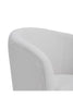 Teddy Velvet White Swivel Leisure Armchair Upholstered Sofa Chair Bedroom