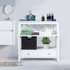 Console Table Large Capacity Drawer & Wide Open Shelf Storage Sofa Table Bedroom