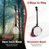5-string Banjo 39" Full Size Banjo Kit w/ 24 Bracket Remo Head & Digital Tuner