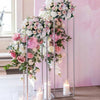 Metal Frame Plinths Rack Acrylic Plate Flower Stand Wedding Arch Holder Backdrop