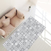 120cm Vinyl Floor Mat Rug Tile Mosaic Pattern Non Slip Easy Clean Home Decor