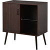 Vintage Sideboard, Storage Cabinet, Kitchen Cabinet with Glass Surface Cupboard
