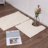 2 Piece Loop Bath Mat Ultra Soft Bathroom Rug Anti Slip Toilet Rug Pedestal Set