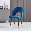 Dining Table & Chairs Set 4/6 Velvet Fabric Padded Seat Kitchen Furniture