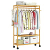 Large Capacity Clothes Rail Coat Rack Hanging Wardrobe Storage Cabinet Shelf