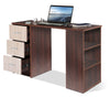 Large Computer Desk With Shelves & Drawers PC Writing Study Table Home Office