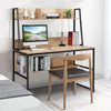 2 in 1 Computer Desk PC Laptop Table Writing Study Workstation Storage Bookcases
