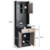 Kitchen Buffet Hutch Freestanding Kitchen Pantry Tall Cupboard Cabinet Server