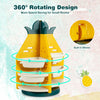 Kids Toy Storage Organizer 3 Tier 360° Revolving Pineapple Shelf 8 Plastic Bins