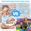 Folding Baby Play Mat Multicolor Kids Crawling Floor Foam Activity Pad 4 Pieces
