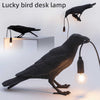 Seletti Bird Table Lamps Resin Crow Desk Lamp Bedroom Wall USB Sconce Light