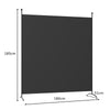 Folding Room Divider 1/4 Panel Freestanding Wall Privacy Screen Protector