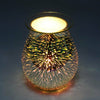 3D Glass Electric Wax Melt Warmer Aroma Night Lamp Oil Burner Diffuser Firework