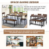 Dining Table With 2/4 Chairs Bench Set 4/6 Seater Home Kitchen Room Furniture NS