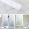 Non-Adhesive Frosted 3D Privacy Window Film Pattern Glass Home Decor