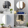 Wall Mirror 16'' Round Self Adhesive Stick Bathroom Bedroom Home Vanity Decor