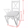 Wooden Dining Chairs Seats 2/4pcs Home Restaurant Seats Kitchen Lounge Chairs