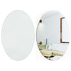 Modern Frameless Bevelled Edge Stick On Wall Mirror Makeup Bedroom Hallway Decor