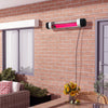 PATIO ELECTRIC 2KW HUNG MOUNTED HEATER GARDEN PATIO HALOGEN HEATING IN/OUTDOOR