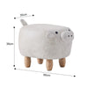 Upholstered Animal Shaped Ottoman Ride-on Footrest Stool Rest Seat TOY Kids New