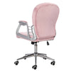 Velvet Adjustable Office Chair Swivel Office Study Computer Desk Chair Ergonomic