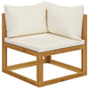 5 Piece Garden Set with Cushions Solid Wood Acacia (UK/IE/FI/NO V4J7