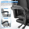 Racing Gaming Chair Height Adjustable Swivel Chair with Footrest, Black