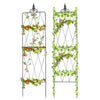 2x Rustproof Metal Garden Trellis Screening Panels Climbing Plant Support Frame