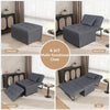 Sofa Bed 4 in 1 Convertible Chair Folding Ottoman Lounger Sleeper Metal Frame UK