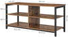 TV Stand Console Table Industrial 3-Tier Rustic Console Entryway/Hallw