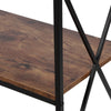 Console Sofa Table w/ Shelf Retro Style Hallway Side Sofa Table Bedside Desk