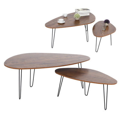 2PCS Stackable Coffee Table Elegant Center Nest Side End Table Furniture
