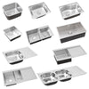 Stainless Steel Kitchen Sink Corrosion Resistant Insert Bowl w/ Waste Kit