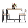 Industrial Living Room Dinette Table and Chair Set Small Space Compact Breakfast