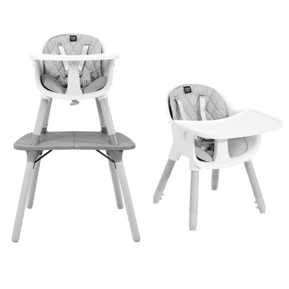 Baby Highchair Convertible Infant High Chair W/5-Point Harness Adjustable Tray