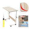 Portable Trolley Laptop Table Computer Desk Keyboard Tray Height Adjustable UK