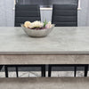 Grey Dining Table and 4 Black Chairs With 1 Bench Kitchen Dining Room Set