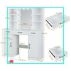 Bedroom Makeup Desk Vanity Set Dressing Table With LED Lights Mirror & Stool UK