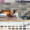 UK 90Pcs Self-adhesive Tiles Wall Brick Sticker Kit Kitchen Bathroom Wall Art