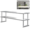 Commercial Kitchen Stainless Steel Single/Double Tiers Overshelf For Prep Tables