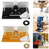 Router Table Insert Plate Aluminum Alloy Portable Milling Machine Flip brovW