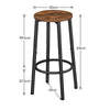 Bar Stools Set of 2 Breakfast Bar Stools for Kitchen Bar Chairs Pub Stool